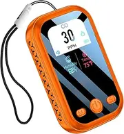 CEKKIENA [3-in-1] Carbon Monoxide Detector Portable Mini Air Quality Monitor with Lanyard Alarm CO Gas Meter Temperature Humidity Sensor Built-in 1000mAh Battery, Indoor/Outdoor (Orange)