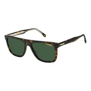 Carrera 267/S 086/QT Mens 56mm Havana Square Sunglasses Green Lens Acetate Frame