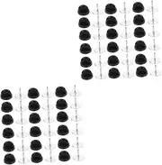 [STOBOK] Sets Semi-round Handle Plastic Brooch Pin Wear-resistant Badge Pin Backs Replaceable Tie Tacks Tie Supplies Set