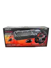 Alpha Gaming Battle Group 3-Piece Set with Headset, Keyboard & Mouse