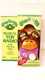 Vintage Cabbage Patch Kids Musical Toy Radio New Old Stock