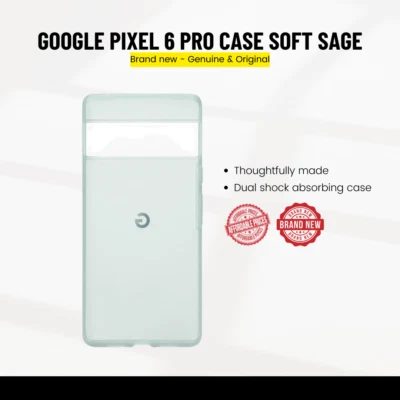 Genuine Original Google Pixel 6 Pro Case Soft Sage
