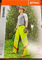 STIHL OEM/DYNAMIC HI-VIS APRON CHAP Part # 7010 884 0828 36" Length 30-42 Waist