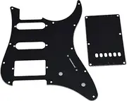 KAISH Black 3 Ply Guitar HSS Pickguard with Trem Back Plate for Yamaha PACIFICA Guitar