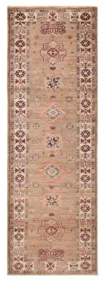 Vintage Hand-knotted Runner Rug 2'9" x 8'1" Traditional Wool Carpet