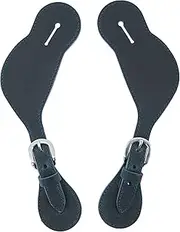 Jeereal Leather Western Spur Straps for Cowboy | Men and Women's Boots Equipment | Double Ply Reinforced Stitching Spur Straps