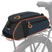 Pokronc Waterproof Bikes Saddlebag - Expandable Capacity Waterproof Pouch,Rear Water-Resistant Seat Pack for Mountain Road Folding Bikes