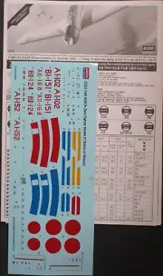 Academy 1/48th Scale A6M2b Zero - Decals from Kit No. 12352