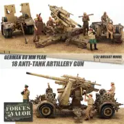 GERMAN 88 MM FLAK 18 ANTI-TANK ARTILLERY GUN 1/32 DIECAST MODEL FINISHED GUN FOV