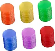 WHAMVOX 300pcs Bingo Chip Tokens Plastic Game Counters Mahjong Poker Tokens Set