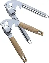 BESTOYARD 2Pcs Stainless Steel Garlic Press Ginger Squeezer Ergonomic Manual Mincer with Non Slip Handles Kitchen Supplies for Effortless Crushing and