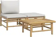 vidaXL Modern Lounge Set with Comfortable Cushions for Garden, Easily Assembled, Grey Poly Rattan, Stable Steel Frame