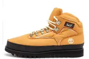 END. X Timberland Euro Hiker Boot Size 11 Beige Woven Vibram Mid Lace Up Boot DS