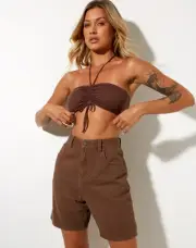 MOTEL ROCKS Dad Shorts in Rich Brown (MR90)