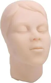 Injection Training Mannequin Face Model, Silicone Mannequin Face Model for Training, Life Sized Internal Structure with Beauty Professional Tool, for Massage and Makeup Application