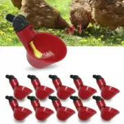 10x Automatic Heavy Duty Poultry Water Drinking Bird Cups