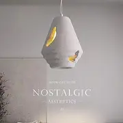 Dining Room Chandelier Wabi-sabi Style Pendant Lamp, White Ceiling Light Fixture for Kitchen Island Dining Room Bedroom, Large Hanging Light Light with 150cm,I