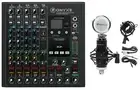 Mackie ONYX8 8-Channel Mixer w/ USB/3-Band EQ+Bluetooth+Recording Microphone