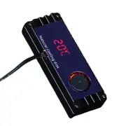 M2 SSD Heatsink Cooler Fan Temperature OLED Display For M.2-2280 NVME SSD Solid