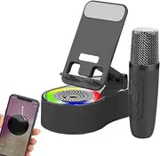 Wireless Speaker Cell Phone Stand | Charging Speaker Stand | LED Lights, Phone Holder, Cool Tech Gadgets for Desk Workplace Shower