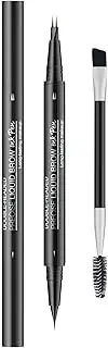 Microblading Eyebrow Pencil, Microblading Eye Brow Contouring Pen, Microblading Brow Pencil, Double-Ended Eye Brow Pencils with Brush, Waterproof Eyebrow Pencil, Waterproof Magic Fork Tip Liquid Pen