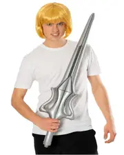 He-Man Costume Wig Sword Set