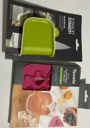 Kitchen Helpers Joseph Knife Blade Brush And Tovolo Heart Swizzle Stick Ice Mold
