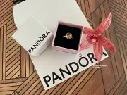 NEW Authentic Pandora Poetic Droplet Ring - 14k Gold Pink size 54~US 7 ,150185N