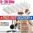 Clip Kitchen Spice Gripper Strip Jar Rack Storage Holder Wall Cabinet Door ZR