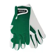 2pc Annabel Trends Sprout Goatskin Protective Garden Planting Glove Smokey Pine