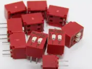 ( 10 PCS ) BD02 C&K Dip Switch SPST 2 Position Slide Actuator 100mA 5VDC NOS