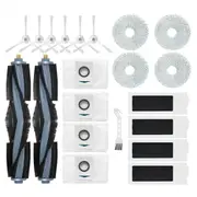 21PCS for Deebot T20 / T20 Max / T20 Pro Vacuum Replacement Parts Main Side Brush Mop Cloth Filter Dust Bag