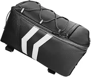 EXAOMBLE 1Pc Bike Back Seat Bag Capacity Cycling Carrier Bag for Bicycle Motorcycle and Bike Durable Rear Storage Bag for Tools and Luggage