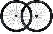 MirOdo 700C Road Bike Wheelset 40mm 50mm 20/24 Holes Aluminum Alloy Dual Wall Rims Front 2 Rear 4 Bearings Hubs QR 100/130mm C-Brakes Racing Bike Wheels for 8-12 Speed