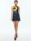 ALICE & OLIVIA SIZE (4) CLYDE AZALEA FLORAL MINI SHIFT DRESS NWTMSRP$440