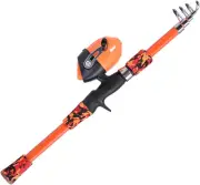 Oimzzr Kids Fishing Pole for Kids Ages 5-12 Telescopic Fishing Rod and Reel C...