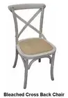 TARA RUSTIC FARMHOUSE BLEACHED CROSSBACK CHAIR DINING CHAIR HAMPTONS