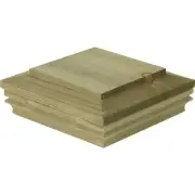 Deckorators 6 In. x 6 In. Pressure-Treated Pine Press-On Post Cap 72290 Pack of