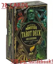 Universal MonstersTarot Deck & Guidebook set. Retro Horror Scary Ghost cards NEW