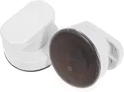 TEMPNAP 2pcs Door Handle Drawer Handles Drawer Pulls Suction Cups Door Knob Handle Suction Handles Small Suction Cup Handle Shower Door Knob Window Suction Cup Glass Pulls White Abs