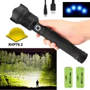 XHP70 Powerful Led Lumens Flashlight Zoom Torch XLamp
