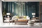 3D Morning Forest Wallpaper Wall Mural Removable Self-adhesive 1826