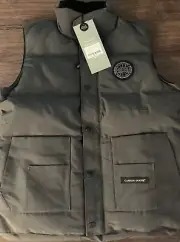 Canada Goose Men Freeestyle Crew Vest Gray (M) $650 Black Label