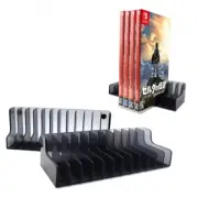 2pcs Black CD Disks Card Holder Game Discs Storage Stand Play Station