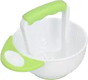 Hand Mash Bowl, Food Masher Bowl, Long Bowl Handle Anti Scalding Baby Food Masher Bowl Set for Chicken Puree Fruit Puree Vegetable Puree