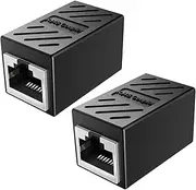 Generic 2Pcs RJ45 Coupler Ethernet Extender Network Extender Durable Easy to Use Multiuse for Computers Routers Network Devices Hubs