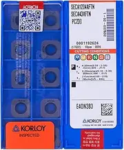 KORLOY 100% Original SECA SECA12 SECA1204 SECA1204AFTN PC230 Square Milling Insert
