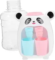 ERINGOGO Mini Water Dispenser for Adorable Cartoon Drinking Fountain with Dual Water Outlets Engaging Press Down for Role Playing and Brain Development Lightweight Present