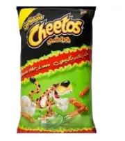12 Pack X Cheetos Hot Lemon Crunchy Chips (25g) شبس جيتوس بطعم الليمون الحار
