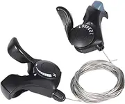 ａ aternee 1 Pair Bikes Shifters Bicycles Shifting Lever with Inner Cables Durable Bike Thumb Gear Shifter Bicycles Speed Shifter for Outdoor Supplies